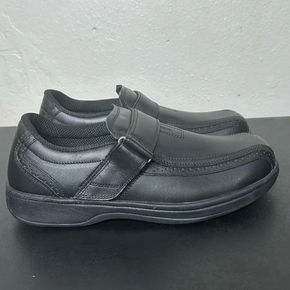 Orthofeet Mens Shoes Leather Black Shoes Size 11D